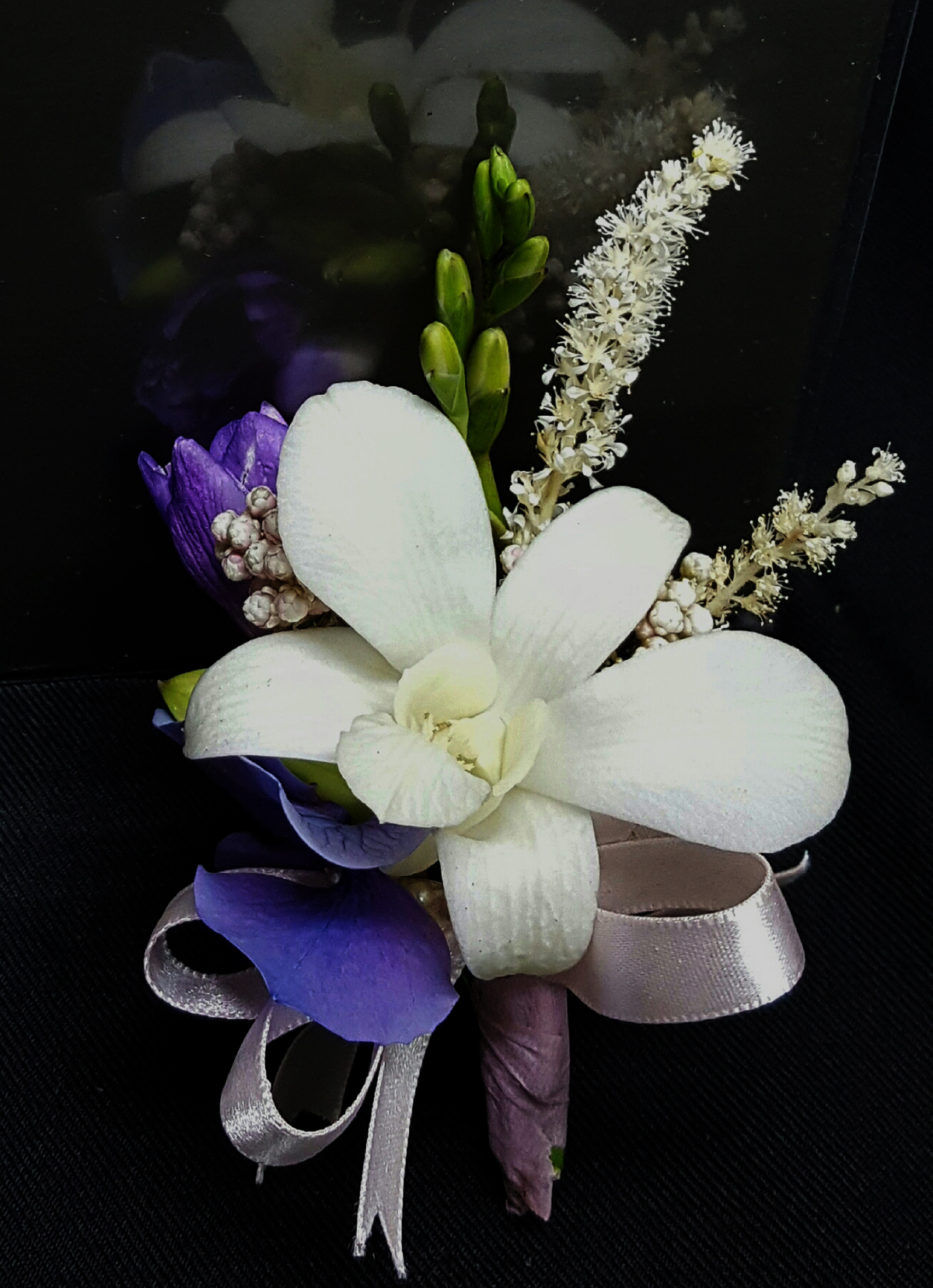 白石斛蘭胸花