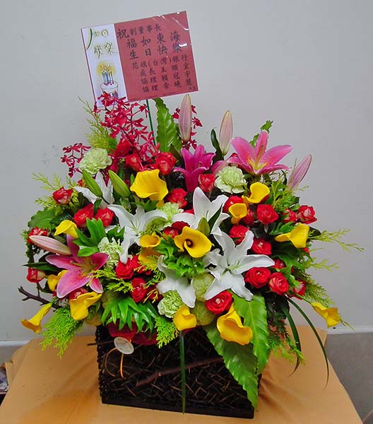 B133祝賀生日盆花