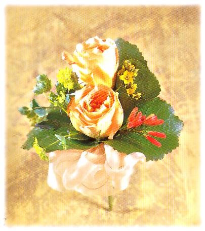 L004玫瑰胸花